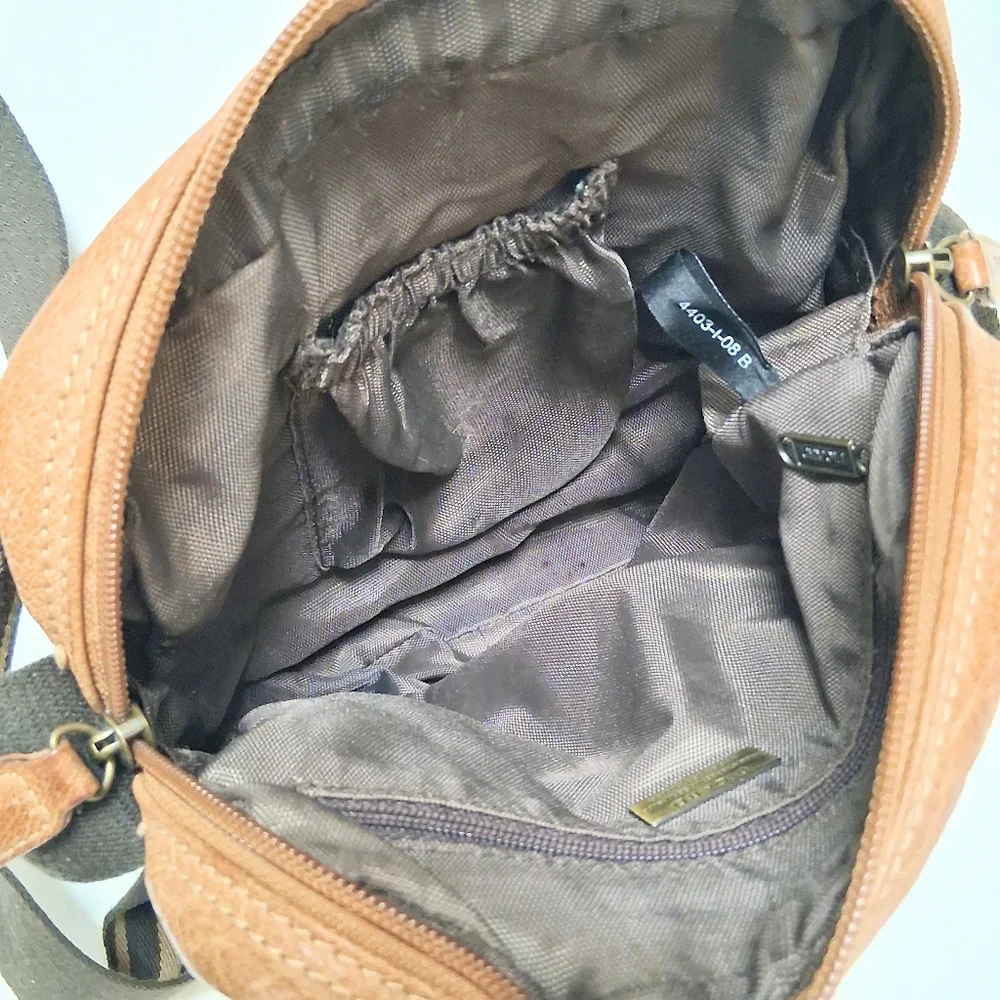 Picard Men's Tan Leather Crossbody Bag